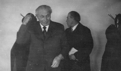 Rašytojai J. Grušas ir L. Zaleckis